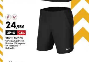 Sport 2000 Short Homme offre
