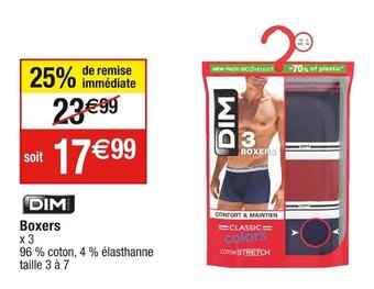 Cora x Carrefour Boxers offre