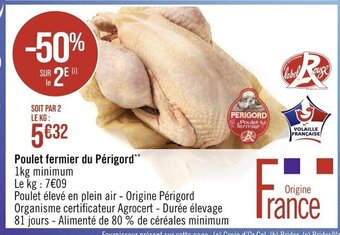 Casino Supermarchés Poulet fermier du Périgord offre