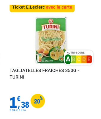 E.Leclerc TAGLIATELLES FRAICHES offre