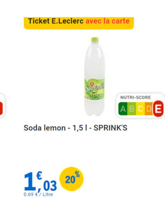 Soda lemon SPRINK'S