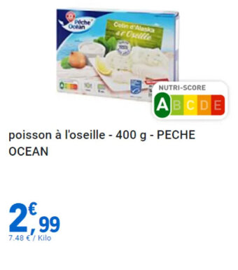 E.Leclerc Poisson à l'oseille - 400 g - PECHE OCEAN offre
