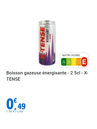 E.Leclerc Boisson gazeuse énergisante - 2 5cl - X-TENSE offre