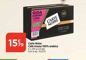 Bi1 Carte Noire Café moulu 100% arabica offre