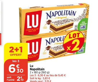 Bi1 Lu Napolitain offre