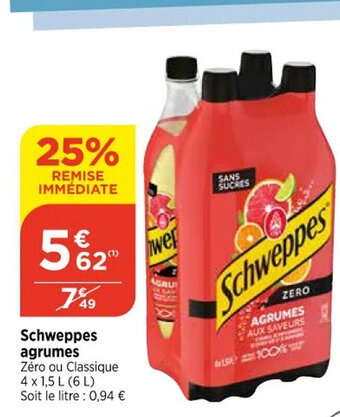 Bi1 Schweppes agrumes offre