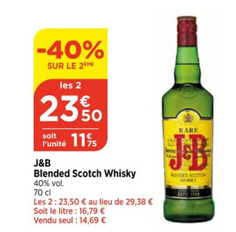 Blended Scotch Whisky J&B