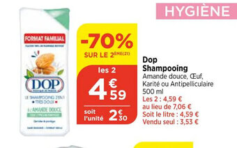 Bi1 Dop Shampooing offre