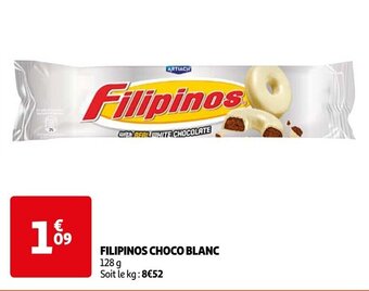 Auchan FILIPINOS CHOCO BLANC offre