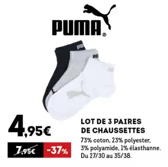 Sport 2000 Lot de 3 paires de chaussettes offre