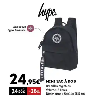 Sport 2000 Mini sac à dos offre