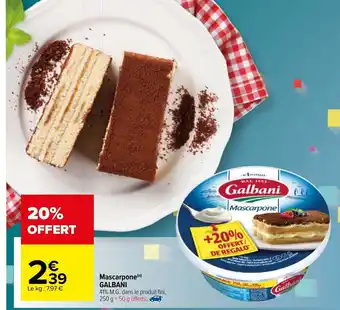 Carrefour Mascarpone galbani offre
