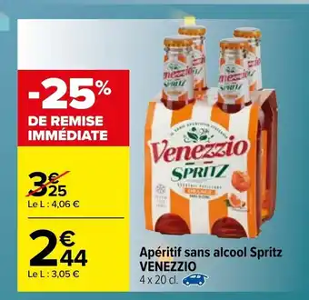 Carrefour Apéritif sans alcool spritz offre
