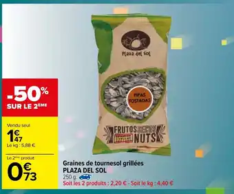 Graines de tournesol grillées