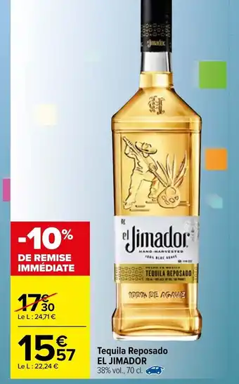 Carrefour Tequila reposado offre
