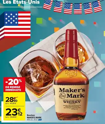 Carrefour Bourbon maker's mark offre