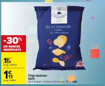 Carrefour Chips épaisses offre