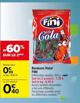 Carrefour Bobons halal offre