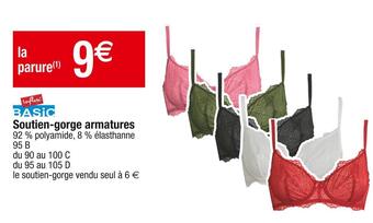 Cora x Carrefour Influx soutien-gorge armatures offre