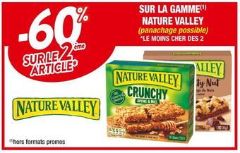 Cora x Carrefour Nature valley -60% sur le 2ème article sur la gamme nature valley offre