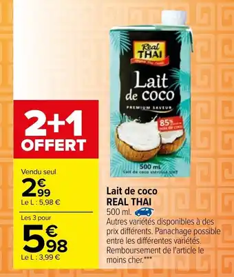 Carrefour Lait de coco offre