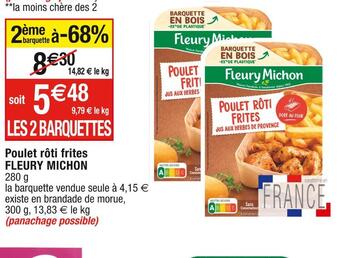 Cora x Carrefour Fleury michon poulet rôti frites offre