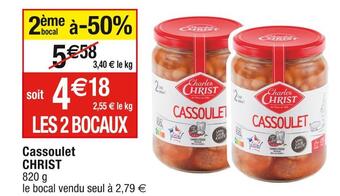 Cora x Carrefour Christ cassoulet offre