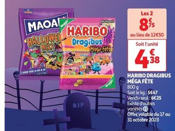Auchan Supermarché HARIBO DRAGIBUS MÉGA FÊTE offre