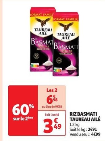 RIZ BASMATI TAUREAU AILÉ
