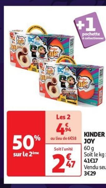 Auchan Supermarché KINDER JOY offre