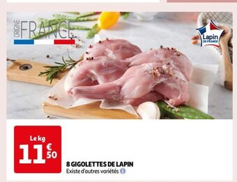 Auchan 8 GIGOLETTES DE LAPIN offre