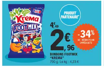 E.Leclerc Bonbons footmix "krema" offre