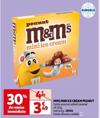 Auchan MMS MINI ICE CREAM PEANUT offre