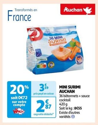 Auchan MINI SURIMI AUCHAN offre