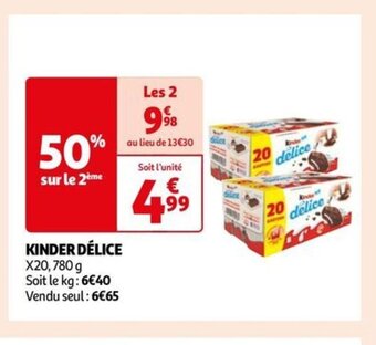 Auchan KINDER DÉLICE offre