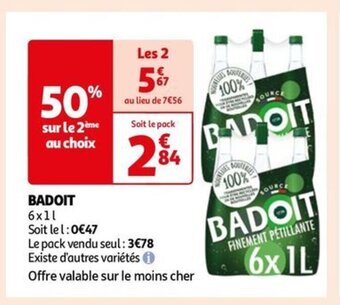 Auchan BADOIT offre