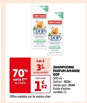 Auchan SHAMPOOING PARFUM AMANDE offre