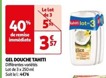 Auchan GEL DOUCHE TAHITI offre