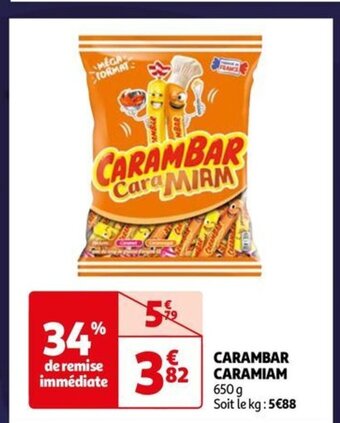 Auchan CARAMBAR CARAMIAM offre