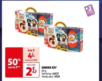Auchan KINDER JOY offre