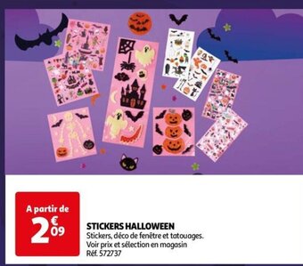Auchan STICKERS HALLOWEEN offre