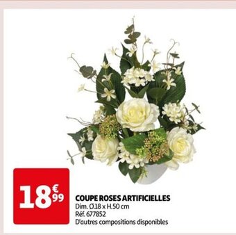 Auchan COUPE ROSES ARTIFICIELLES offre
