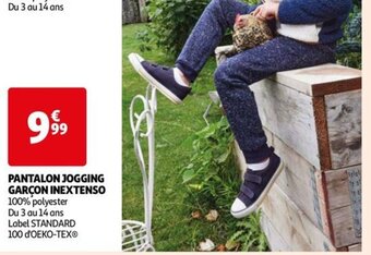 Auchan PANTALON JOGGING GARÇON INEXTENSO offre