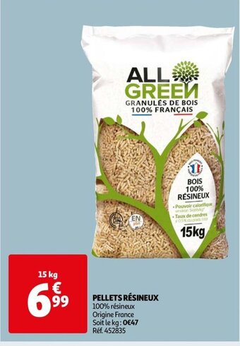 Auchan PELLETS RÉSINEUX offre