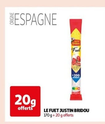 Auchan LE FUET JUSTIN BRIDOU offre