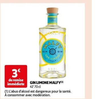 Auchan GIN LIMONE MALFY offre