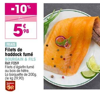 Croque Gel Filets de haddock fumé offre