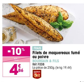 Croque Gel Filets de maquereaux fumé Au Poivre offre