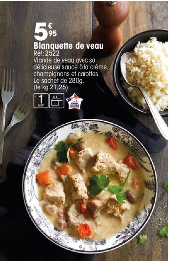 Croque Gel Blanquette de veau offre
