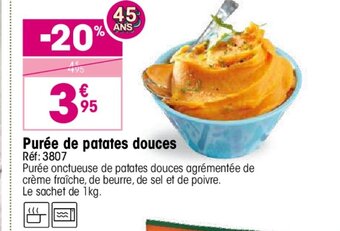 Croque Gel Purée de patates douces offre